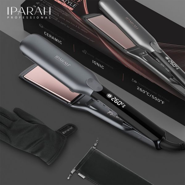 Випрямляч для волосся IPARAH P-113, 45мм, 160-260°C, керамічне покриття, LED дисплей, 65 Вт