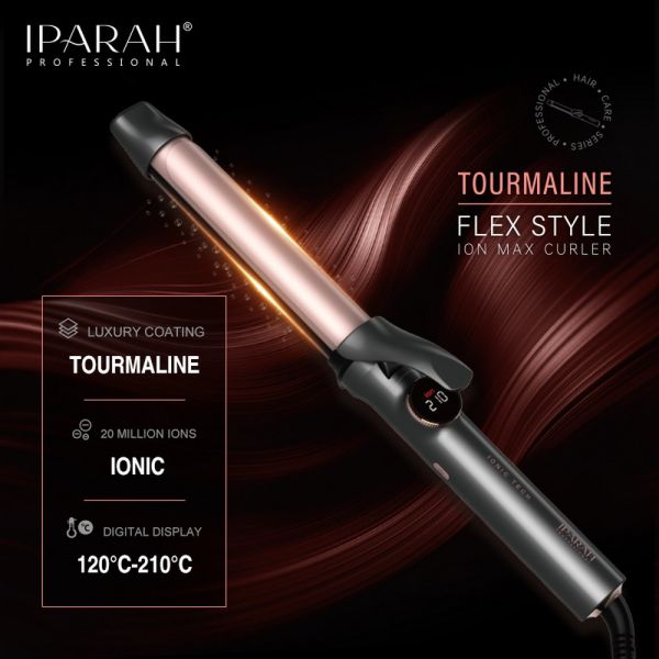 Плойка IPARAH P-205, 28mm, 120-210°C, керамічне покриття, LED display, 70W