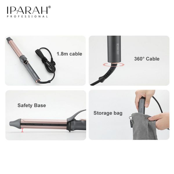 Плойка IPARAH P-205, 28mm, 120-210°C, керамічне покриття, LED display, 70W