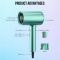 Професійний фен IPARAH P-300G GREEN, 2 рівня обдува, 3 рівня температури, 1500W-1600W, ефірна олія