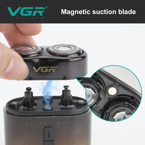 Електробритва VGR V-348 GOLD, роторна, IPX6