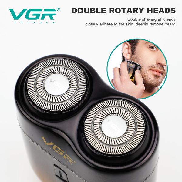 Електробритва VGR V-348 GOLD, роторна, IPX6