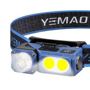 Налобний ліхтар YEMAO YM-T615, 500LM, акумулятор 700 mAh, із червоним світлом