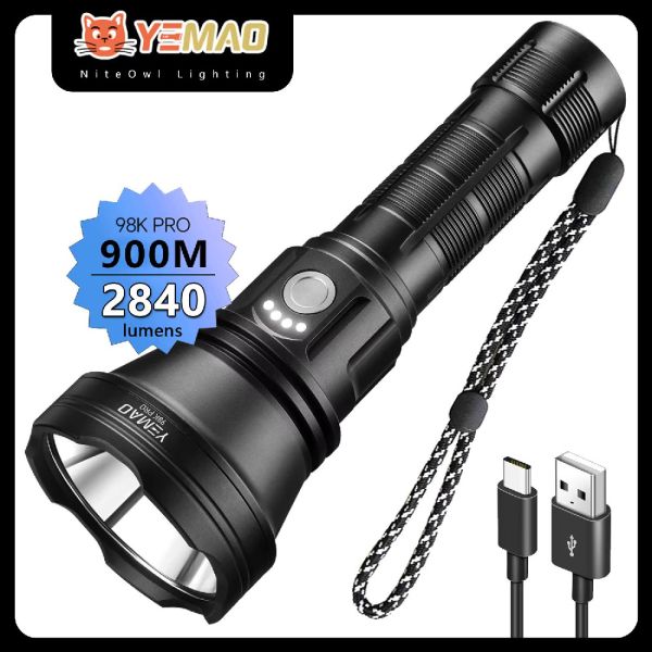 Ліхтар YEMAO YM-98K PRO AY90-N95 LED, 1x21700, ЗУ Type-C