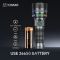 Ліхтар YEMAO YM-A3T 1+18LED, 1x26650, ЗУ Type-C, zoom, магніт