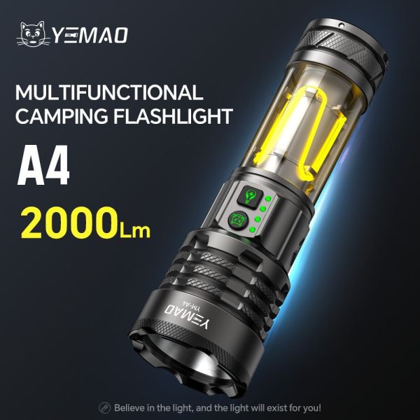 Ліхтар YEMAO YM-A4 Sanan 55, 1x21700, ЗУ Type-C, функція лампи, гачок