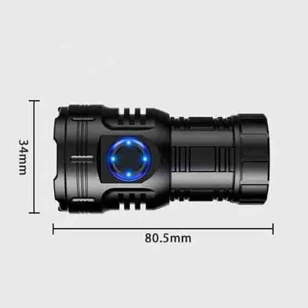 Ліхтар YEMAO YM-F80 8XPG(White+Red), 1x26350, ЗУ Type-C, магніт