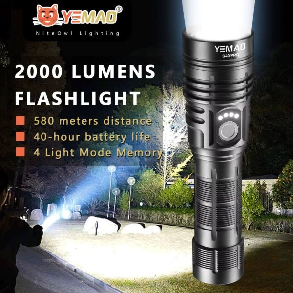 Ліхтар YEMAO YM-G40 PRO SST40, 1x21700, ЗУ Type-C