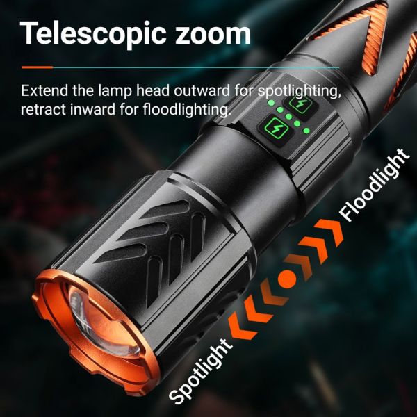 Ліхтар YEMAO YM-G531 TG 30W, 1x40700, Power Bank, ЗУ Type-C, zoom, захист від комарів