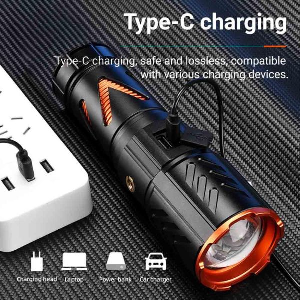 Ліхтар YEMAO YM-G531 TG 30W, 1x40700, Power Bank, ЗУ Type-C, zoom, захист від комарів