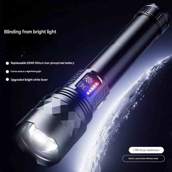 Ліхтар YEMAO YM-G641 TG 60W, 1x33140, Power Bank, ЗУ Type-C, zoom, кейс