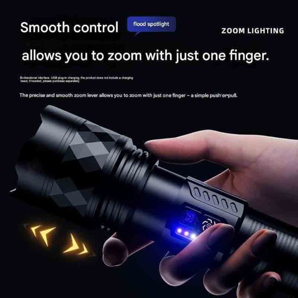 Ліхтар YEMAO YM-G641-1 TG 60W, 1x32700, Power Bank, ЗУ Type-C, zoom, кейс