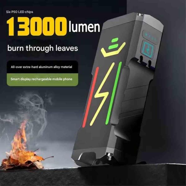 Ліхтар YEMAO YM-G666Y 6P90, Li-Ion акумулятор, Power Bank, ЗУ Type-C, чохол