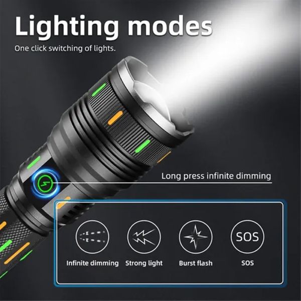 Ліхтар YEMAO YM-G66Y TG 30W, 1x32850, Power Bank, ЗУ Type-C, zoom