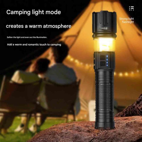 Ліхтар YEMAO YM-G920-2 TG 30W, 1x401350, Power Bank, ЗУ Type-C, zoom, функція лампи