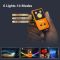 Ліхтар YEMAO YM-M18 TG+2UV+SMD(RGB), Motion Sensor , Li-Ion акумулятор, ЗУ Type-C, магніт, кліпса