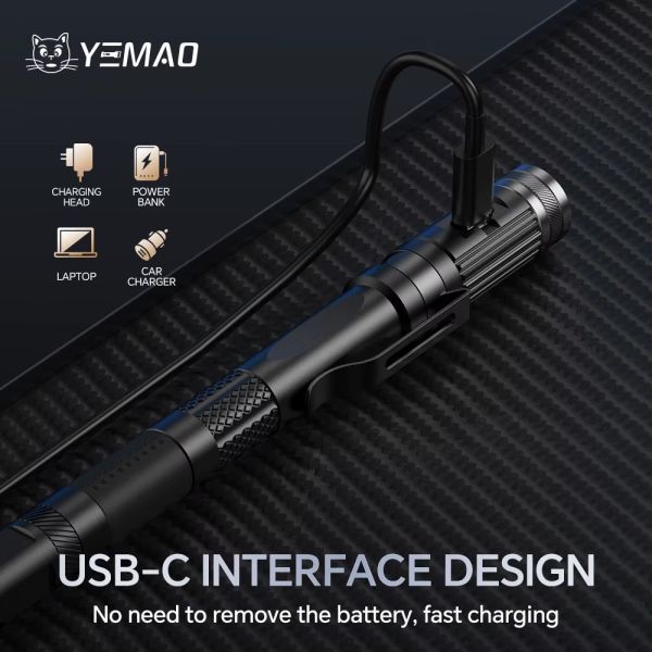 Ліхтар YEMAO YM-M91 XPG, 1x10280, ЗУ Type-C, 6-in-1 multitool