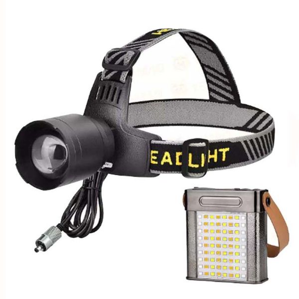 Ліхтар налобний YEMAO YM-T102 TG+SMD(White+Red), Li-Ion акумулятор, ЗУ Type-C, Internal battery, zoom