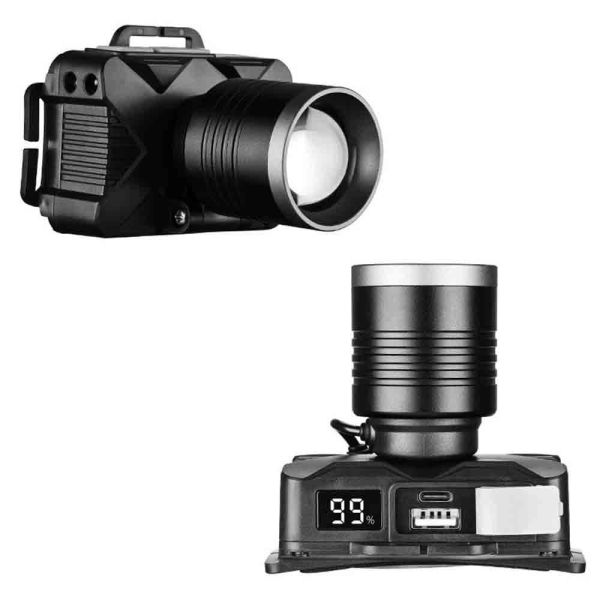 Ліхтар налобний YEMAO YM-T305 TG 30W, Motion Sensor, Li-Ion акумулятор, ЗУ Type-C, zoom