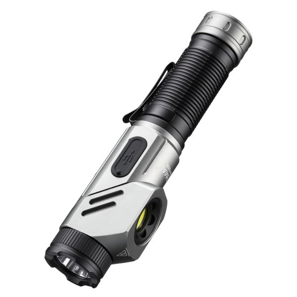 Тактичний ліхтар YEMAO YM-F303X, 1600LM, акумулятори 1x21700 (1x5000 mAh), поворотна голова