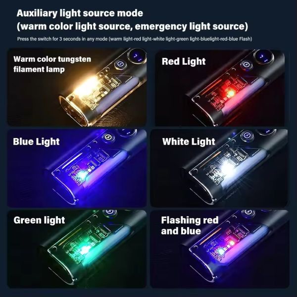 Ліхтар YEMAO YM-B200 2P50 LED+SMD(RGB), Li-Ion акумулятор, ЗУ Type-C, чохол