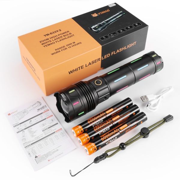 Ліхтар YEMAO YM-G33Y-2 TG 40W, 3x361350, ЗУ Type-C, zoom