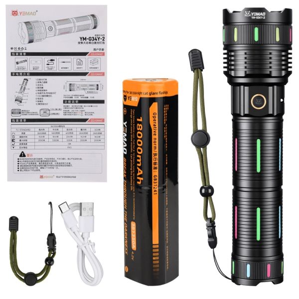 Ліхтар YEMAO YM-G34Y-2 TG 30W, 1x381350, Power Bank, ЗУ Type-C, zoom