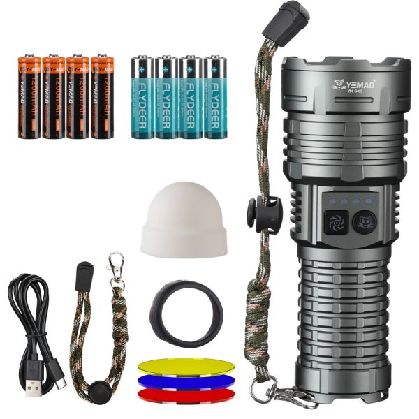 Ліхтар YEMAO YM-G405 TG 30W, 4x14500, Power Bank, ЗУ Type-C, zoom