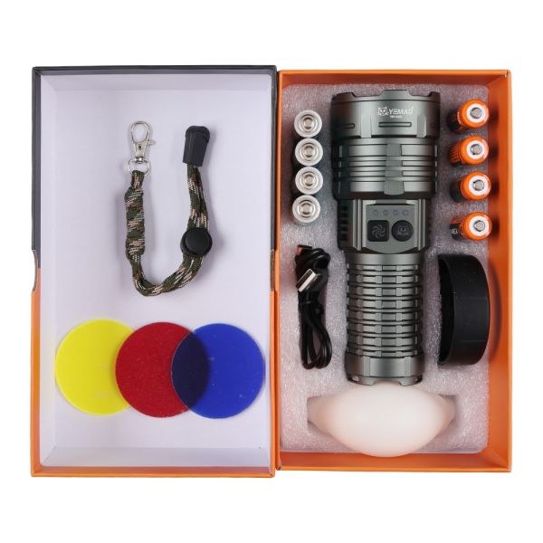Ліхтар YEMAO YM-G405 TG 30W, 4x14500, Power Bank, ЗУ Type-C, zoom