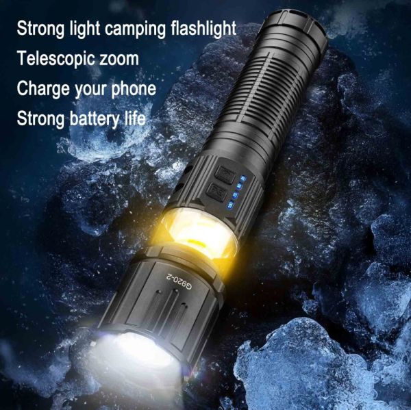 Ліхтар YEMAO YM-G920-2 TG 30W, 1x401350, Power Bank, ЗУ Type-C, zoom, функція лампи