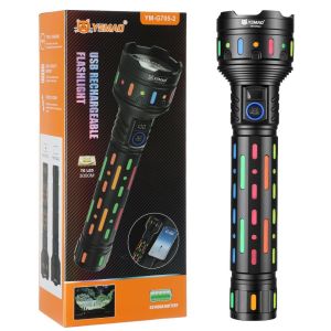 Ліхтар YEMAO YM-G705-2 TG, 1x33140, Power Bank, ЗУ Type-C, zoom