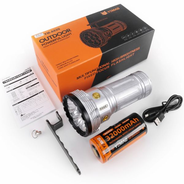 Ліхтар YEMAO YM-A820B 8XHP, 1x46950, ЗУ Type-C