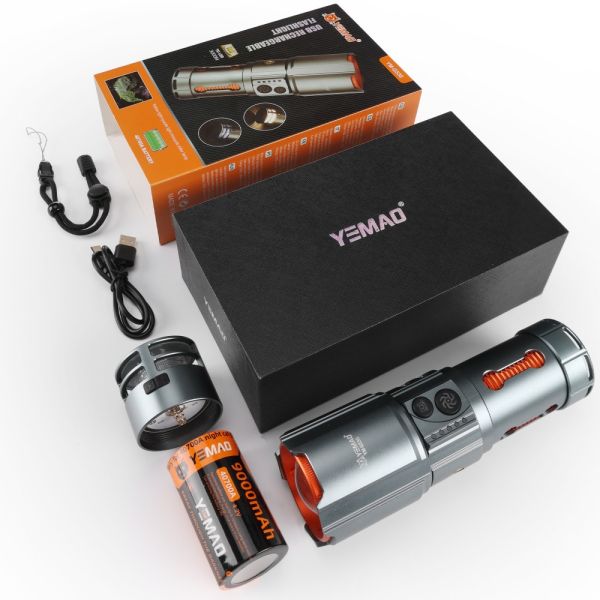 Ліхтар YEMAO YM-G530 TG 30W, 1x40700, Power Bank, ЗУ Type-C, zoom, захист від комарів