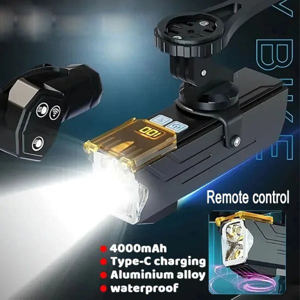 Велофара потужна Q03L, 800LM, Li-Ion акумулятор, ЗП Type-C, сигнал, індикація заряду