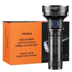 Ліхтар YEMAO YM-F99-9 9P35, 1x32850, Power Bank, ЗУ Type-C