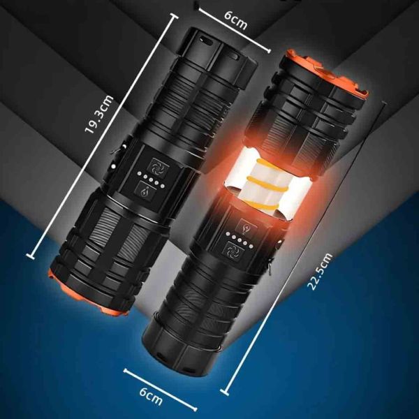 Ліхтар YEMAO YM-G521 TG 30W, 1x40700, Power Bank, ЗУ Type-C, zoom, функція лампи