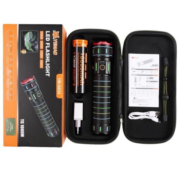 Ліхтар YEMAO YM-G634 TG 30W, 1x401350, Power Bank, ЗУ Type-C, zoom, кейс