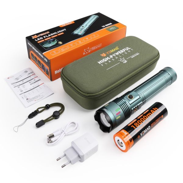 Ліхтар YEMAO YM-G635 TG 30W, 1x401350, Power Bank, ЗУ Type-C, zoom, кейс