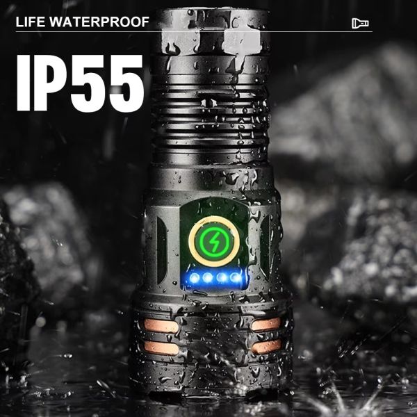 Ліхтар YEMAO YM-F71X-TG+6P35, 1x26650/26350, ЗУ Type-C, магніт, IP55
