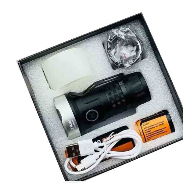 Ліхтар YEMAO YM-F963X-5XTE+4XPE, multi-color light, UV, 1x26650/26350, ЗУ Type-C, магніт, ковпачок