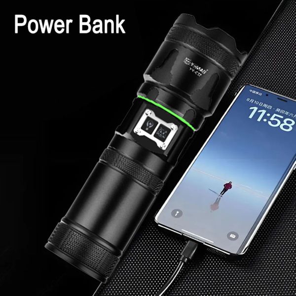 Ліхтар YEMAO YM-G37-TG-30W, 1x40700, Power Bank, ЗУ Type-C, zoom, функція лампи, IP66