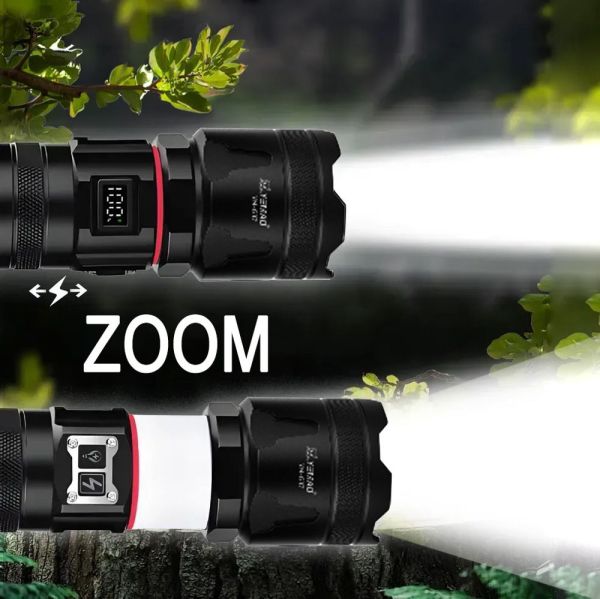 Ліхтар YEMAO YM-G37-TG-30W, 1x40700, Power Bank, ЗУ Type-C, zoom, функція лампи, IP66