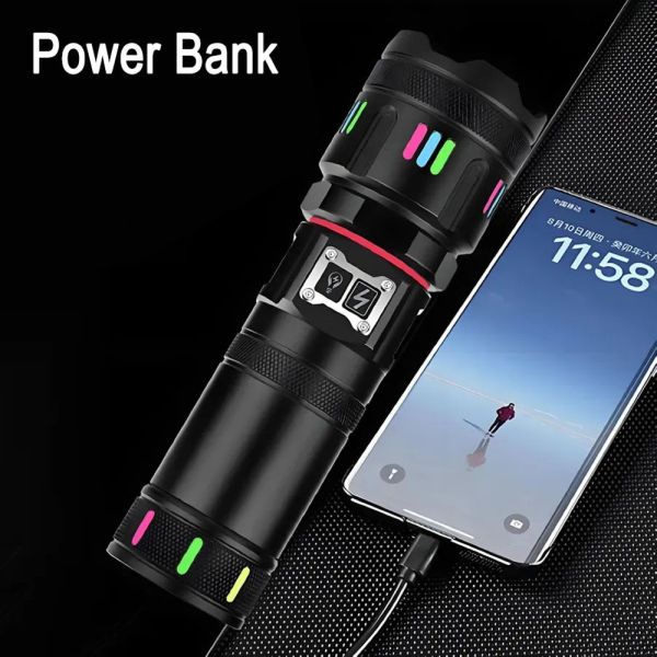 Ліхтар YEMAO YM-G37Y-TG-30W, 1x40700, Power Bank, ЗУ Type-C, zoom, функція лампи, IP66