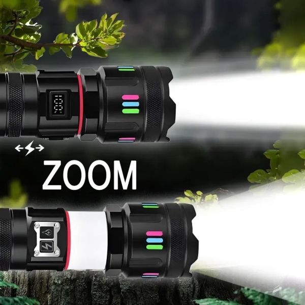 Ліхтар YEMAO YM-G37Y-TG-30W, 1x40700, Power Bank, ЗУ Type-C, zoom, функція лампи, IP66