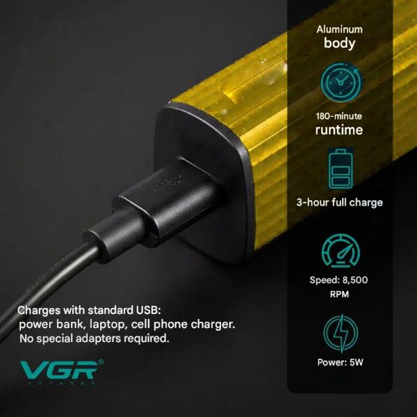 Тример для носа VGR V-629 GOLD