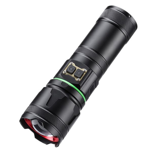 Ліхтар YEMAO YM-G37-TG-30W, 1x40700, Power Bank, ЗУ Type-C, zoom, функція лампи, IP66