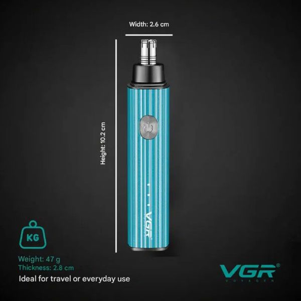 Тример для носа VGR V-629 BLUE