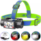 Ліхтар налобний LG-07-LM(WHITE)+LM(YELLOW)+SMD(RED), Motion Sensor, Li-Ion аккум., ЗП Type-C