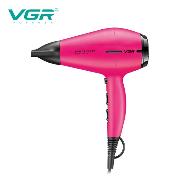 Фен професійний VGR V-457 PINK, 2 швидкості, 3 температурні режими, 2400 Вт