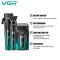 Комплект VGR 3 в 1 V-694 GREEN акумуляторна машинка для стриження (clipper), триммер та електробритва (шейвер)